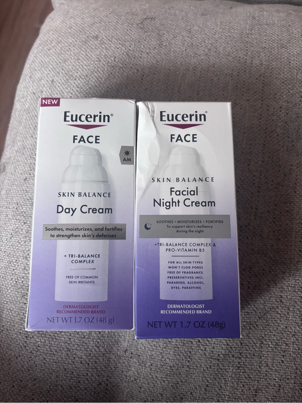 Eucerin Skin Balance Day & Night Cream Set - Lavender/White